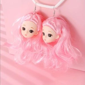 Cartoon girl earring